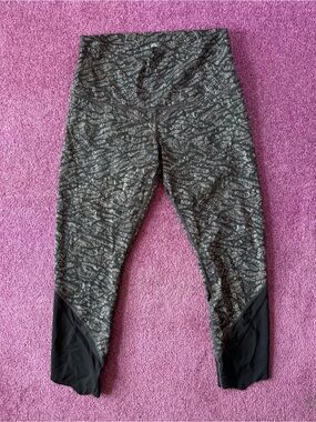 lululemon athletica Gray & Black Patterned High-Rise Leggings